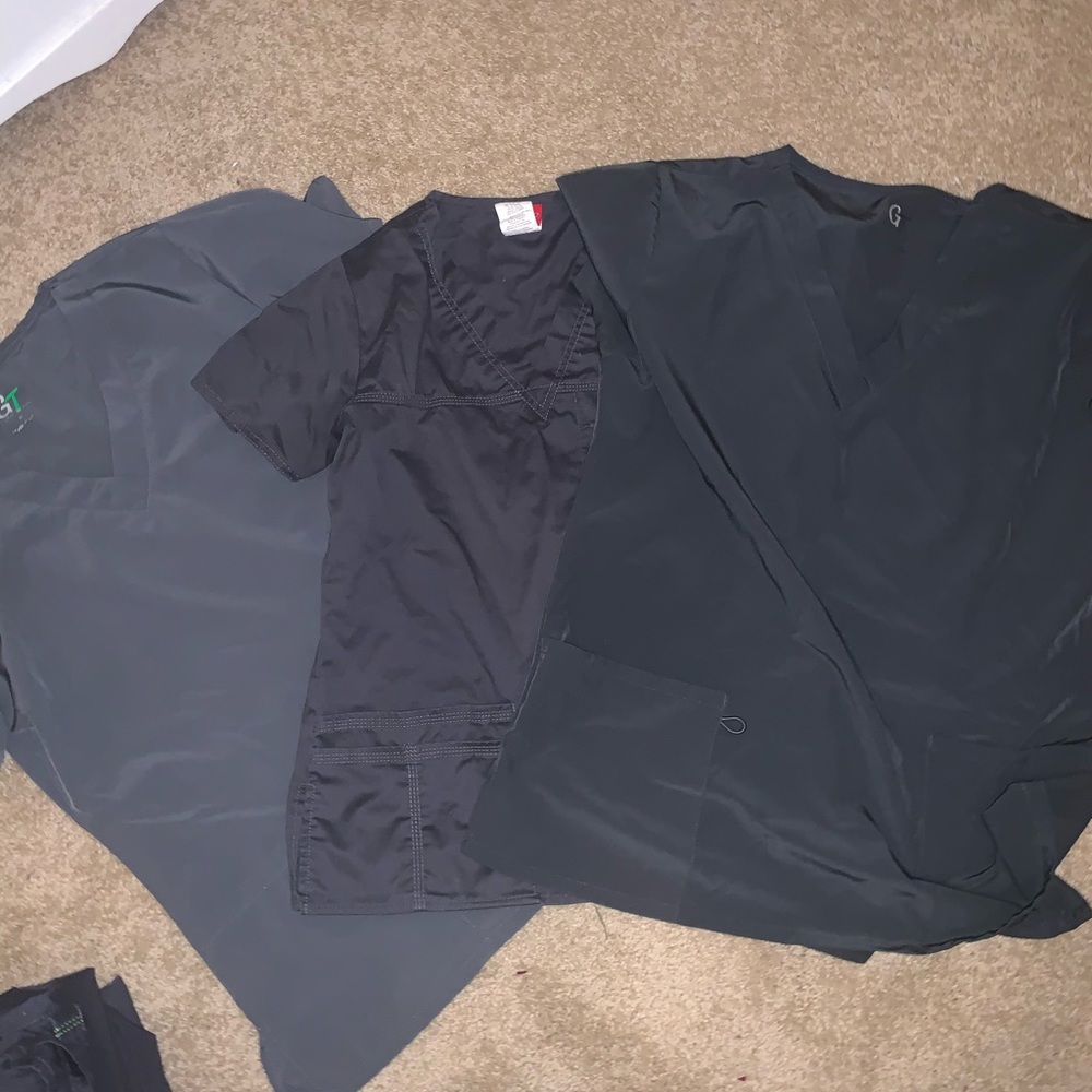 Gray scrubs
